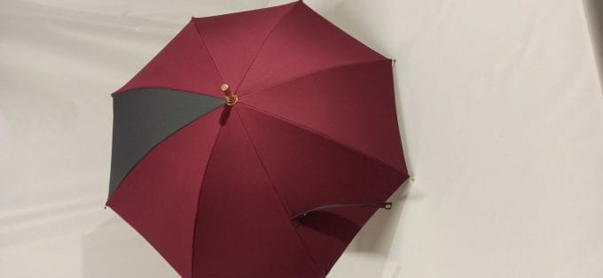 Parapluie prune et gris